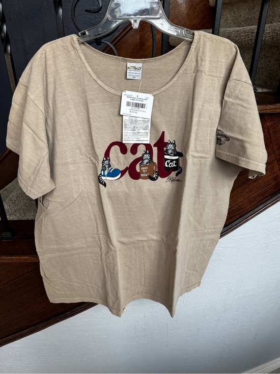 crazy shirts Other - NEW NWT XXL B. Kliban Hawaii Crazy Shirts Hawaii Cat Tee Coffee Sneaker Shirt